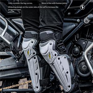 1 пара мотоциклетных наколенников и налокотников для защиты от сильных ударов, дышащие, эргономичные, для езды на мотоцикле, экипировка для мотокросса CAZSTYK, Black