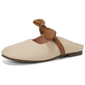 City camel Женские противоскользящие тапочки с закрытым носком на резиновой подошве абрикос, цвет Apricot