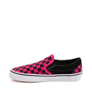 Кеды Vans Slip-On Checkerboard Skate Shoe, цвет Pink/Black