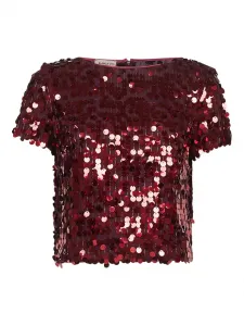 Топ с пайетками Blanca Vita, красный