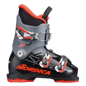 Детские горнолыжные ботинки Nordica Speedmachine J 3 - зима 2026 года, Black/Anthracite/Red