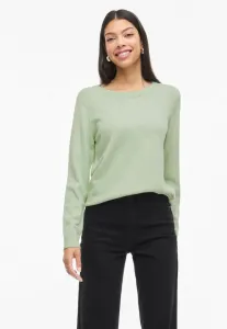 Джемпер viril с воротником-стойкой Vila, Smoke Green Detail:Light Melange