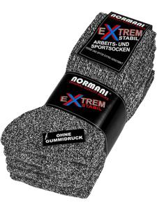 Normani 10 пар чрезвычайно прочных рабочих и спортивных носков светло-серого цвета