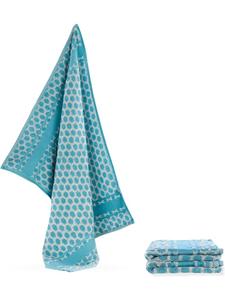 Aspero 3 махровых хлопковых кухонных полотенца синего цвета