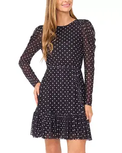 Мини-Платье с поясом Cece, черный