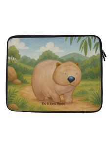 Mr. & Mrs. Panda Сумка для ноутбука с изображением вомбата, без слогана, белого цвета