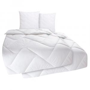 Комплект 2 Fan одеяло из микрофибры + подушка, нормальное, белый