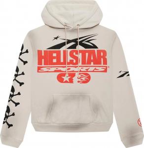 Толстовка Hellstar If You Dont Like Us Beat Us, светло-бежевый