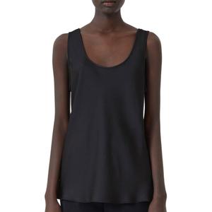 Блестящий топ черного цвета CLOSED