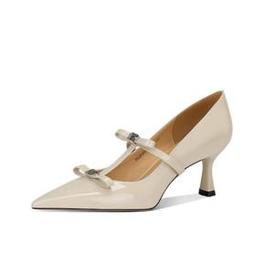 Туфли на тонком каблуке Mary Jane JESSICA SOPHIA, greige