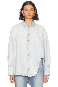 Блузон топ The Attico, Sky Blue