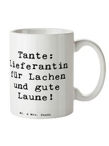 Кружка с надписью Тетушка-доставщица, белая Mr. & Mrs. Panda