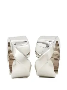 Серьги с застежкой-крючком Aquazzura, серебряный