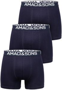 Боксеры Amaci&Sons 3 шт, цвет Navyblau/Navyblau