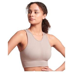Спортивный бюстгальтер Superdry Core Seamless Mid Impact Bra, серый