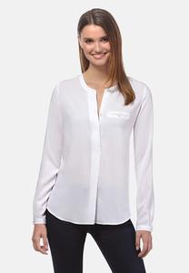 Блуза Vincenzo Boretti gerade geschnitten, белый