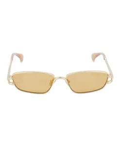 Узкие прямоугольные солнцезащитные очки номер пять Le Specs, желтый
