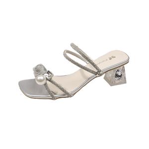 Женские сандалии со стразами Xingdiman, Black