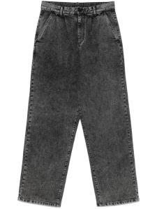 Джинсы со складками Emporio Armani, черный