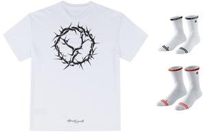 Баскетбольная майка унисекс VEIDOORN, Белый ангел + две пары баскетбольных носков (случайный цвет)
