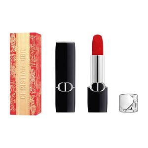 DIOR Новогодний лимитированный вибратный синий золото помады велюр легко смешиваемые стойкие цвет лица 3.5g