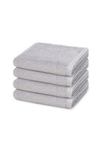 Набор полотенец Vossen Vegan Life, 4 штуки, 100x50 см, светло-серый