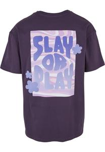 Рубашка Lost Youth Slay or Play, баклажановый/сиреневый/светло-фиолетовый