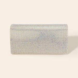 Вечерняя сумочка-клатч / сумка через плечо с блестками и заклепками FASHNZFAB