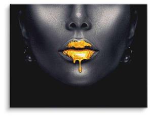 Картина на холсте ArtMind Goldene Lippen, многоцветный