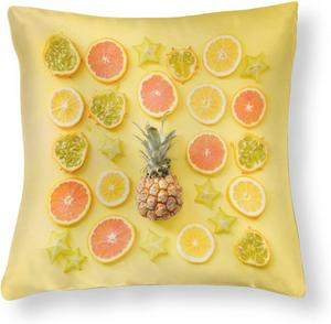 Custom Декоративная наволочка Brooke-lark квадратная сатиновая со скрытой молнией Pattern-2