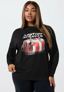 Толстовка Yours Clothing MOTOR SPORTS SLOGAN , Black