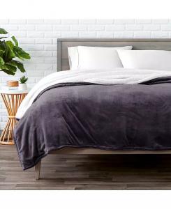 Флисовое одеяло из шерпы Bare Home, фиолетовый