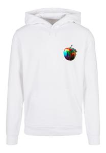 Пуловер F4NT4STIC Basic Hoodie Colorfood Collection Rainbow Apple, белый