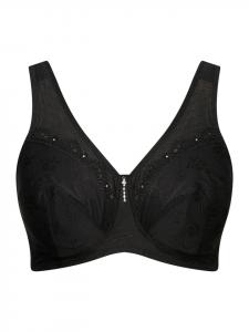 Бюстгальтер на косточках Ulla Popken Entlastungs-BH, черный