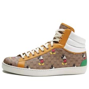 Кроссовки x disney mickey mouse gg sneakers 'brown yellow' Gucci, мультиколор