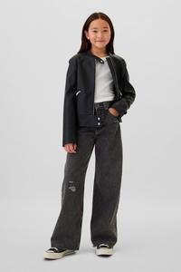 Джинсы с заниженной талией, широкие Gap, черный