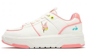 Кроссовки для скейтбординга женские с низким верхом белые/розовые 361°