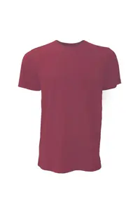 Футболка из парусинового джерси с круглым вырезом Футболка с короткими рукавами Bella + Canvas, красный