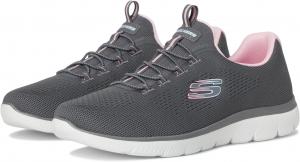 Кроссовки SKECHERS Women's Summits - Radiant Flow, Charcoal/Pink