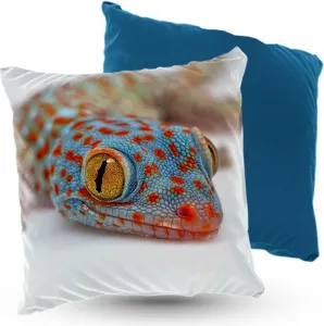 Подушка велюровая ПРЕМИУМ Гекон Токе 40х40 см декоративная с наполнителем, для гостиной, спальни или в подарок 5made