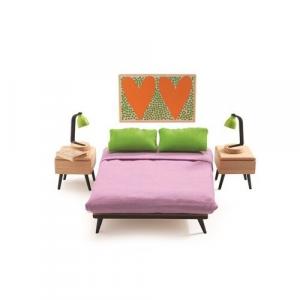 Djeco, мебель для кукол. Спальня родителей.