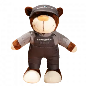 Мотоциклетный шлем медведь модные крутые гоночные плюшевые куклы плюшевая игрушка 28см высота AORUNJU, серый