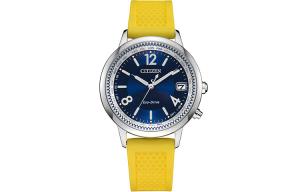 CITIZEN Часы C Collection Solar Quartz Movement Rubber Band Strap Watch Women's Watch Blue Dial