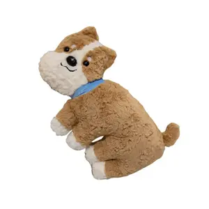 Плюшевая кукла милый щенок высота 50см MENGXIAOZAI, коричневый