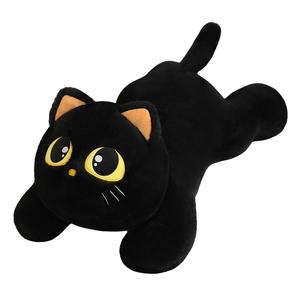 Плюшевая игрушка котенок реалистичная и животные плюшевые куклы высота 70см/115см JBBCN, черный