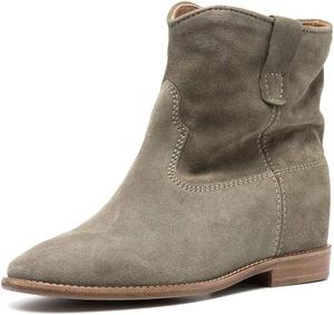 Женские ботинки YDN с круглым носком, скрытым каблуком, короткие, замшевые, на плоской подошве, удобные для повседневной носки, путешествий и учебы, размер 4-15, Tan