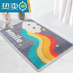 Budis Ковер 40х60 см для ванной/прихожей, впитывающий, нескользящий, из искусственной шерсти