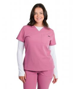 Женская облегающая медицинская рубашка Camilla с одним карманом Medgear, Mauve