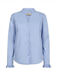 Рубашка со складками цвета Брунера Блю Mos Mosh