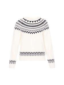 Женский свитер темно-синего цвета с оттенком белого DreiMaster Maritim